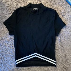 Charlotte Russe mesh cropped top